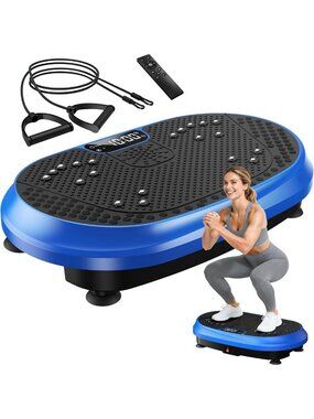 Vibration Plate Exercise Machine for Weight Loss & Lymphatic Drainage, 450 lbs
